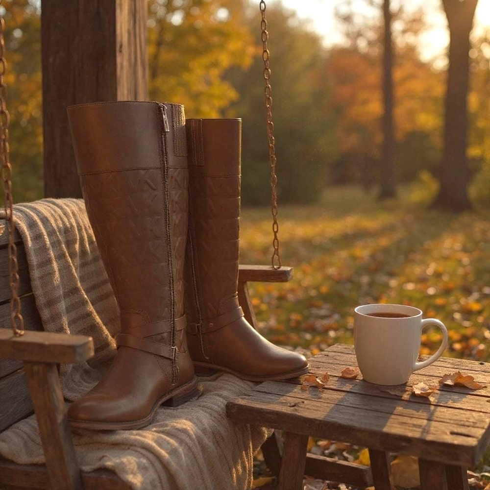 Michael Kors Tan Over the Knee Boots
